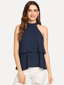 Two Way Layered Halter Top