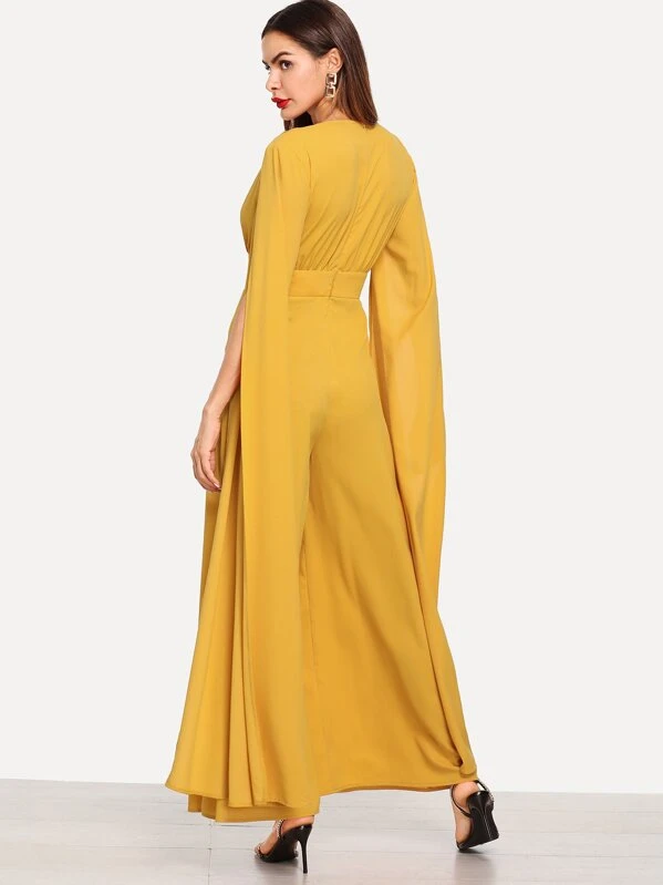 long sleeve palazzo jumpsuit