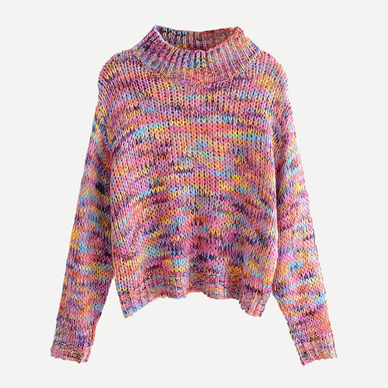 

Space Dye Drop Shoulder Jumper, Multicolor