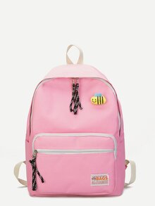 Bee Decor Canvas Backpack