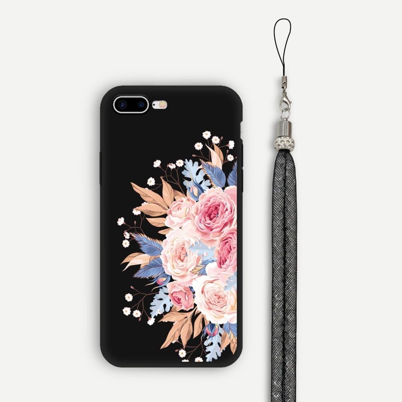 

Floral iPhone Case With Lanyard, Multicolor