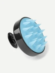 头发头皮按摩器洗发刷，柔软硅胶头皮刷头发刷，洗头头皮去角质刷，去头屑，头部刷，适用于男女浓密卷曲干湿发，包，收纳袋，收纳盒，发夹