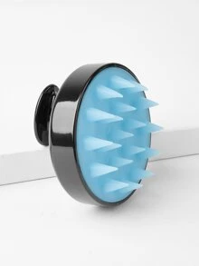 头发头皮按摩器洗发刷，柔软硅胶头皮刷头发刷，洗头头皮去角质刷，去头屑，头部刷，适用于男女浓密卷曲干湿发，包，收纳袋，收纳盒，发夹