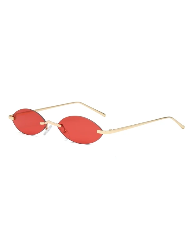Lunettes de soleil ovales en métal Agent Lunettes de soleil ovales en métal Agent