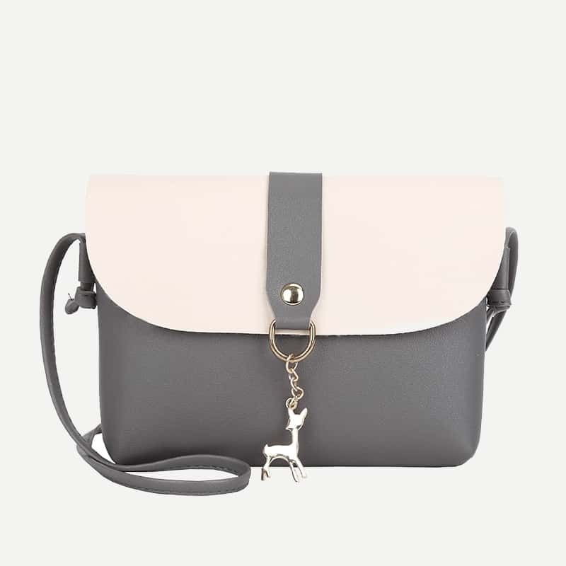 

Two Tone Flap Bag, Multicolor