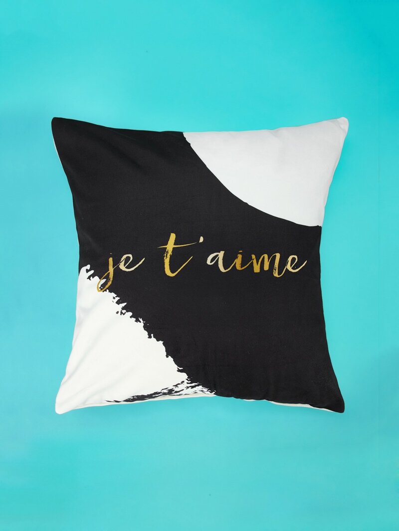 

Letter Print Pillowcase Cover 1 PC, Multicolor