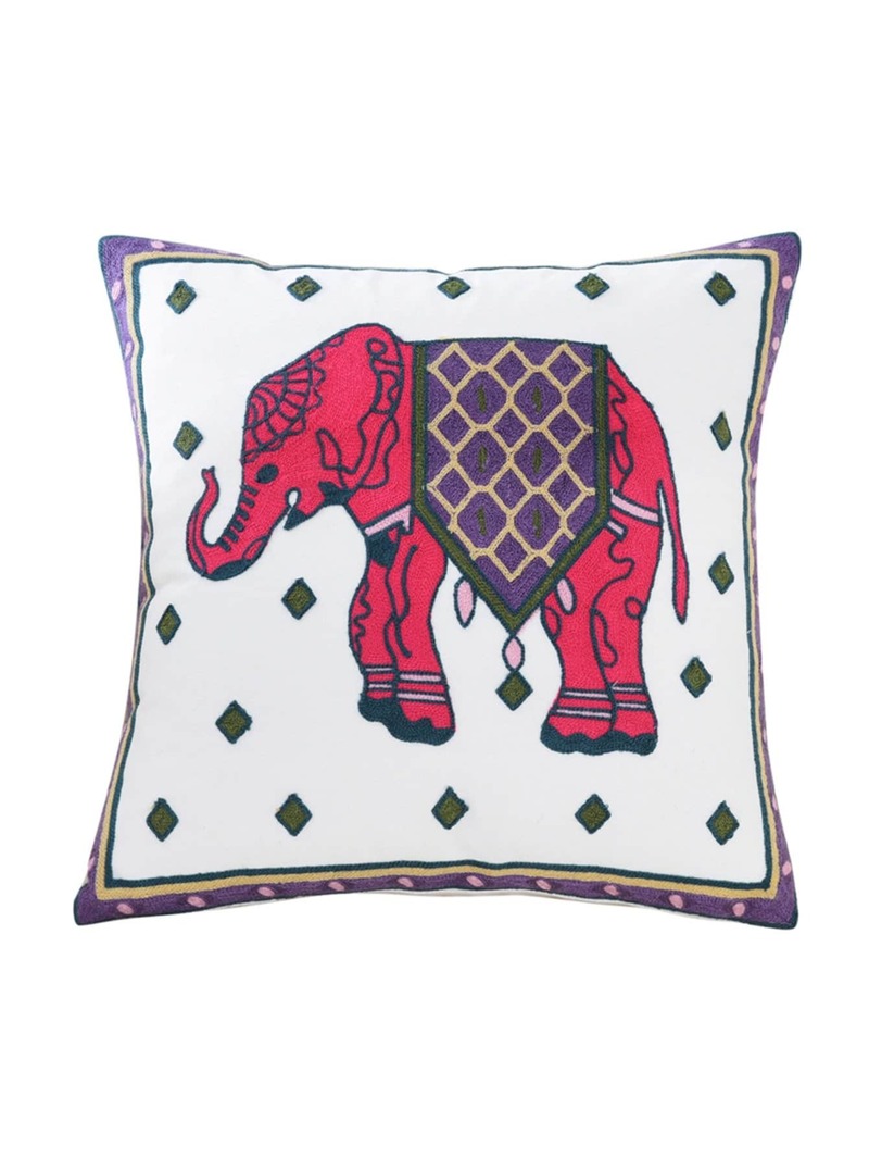 

Elephant Print Pillowcase Cover 1 PC, Multicolor