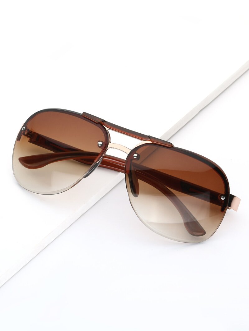 

Men Top Bar Sunglasses, Brown