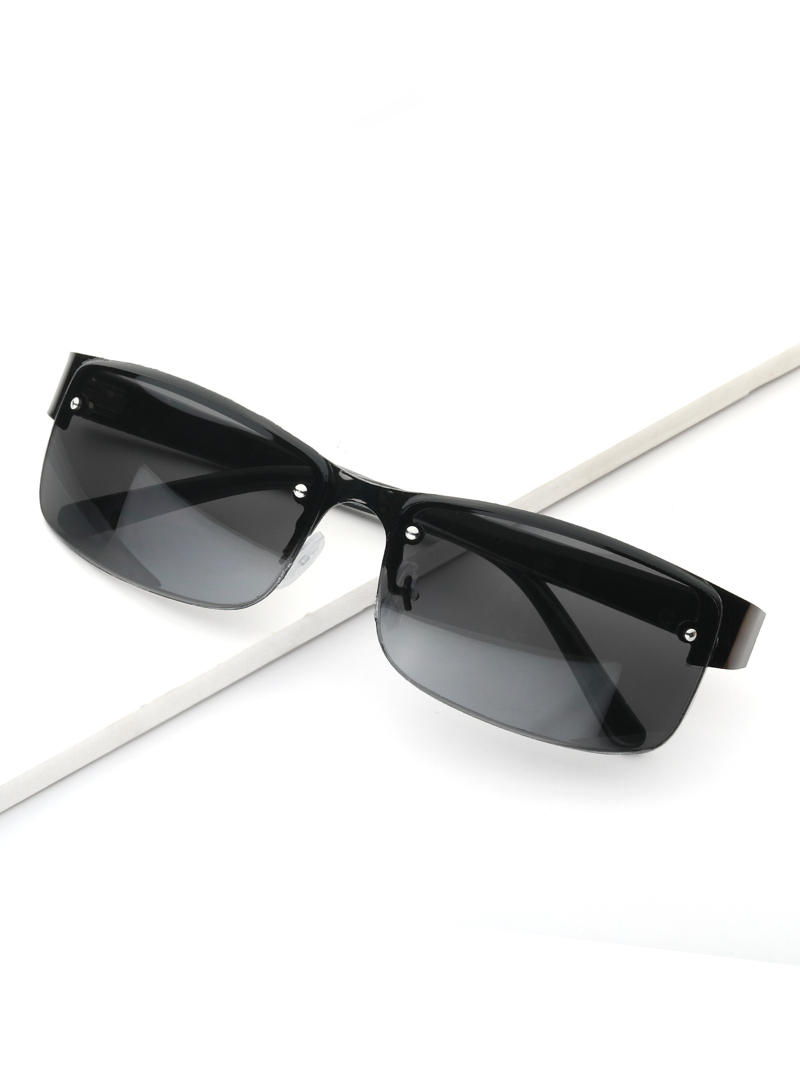

Men Rimless Sunglasses, Grey