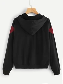 Veste colorblock zippée - Multicolore - Voir 2