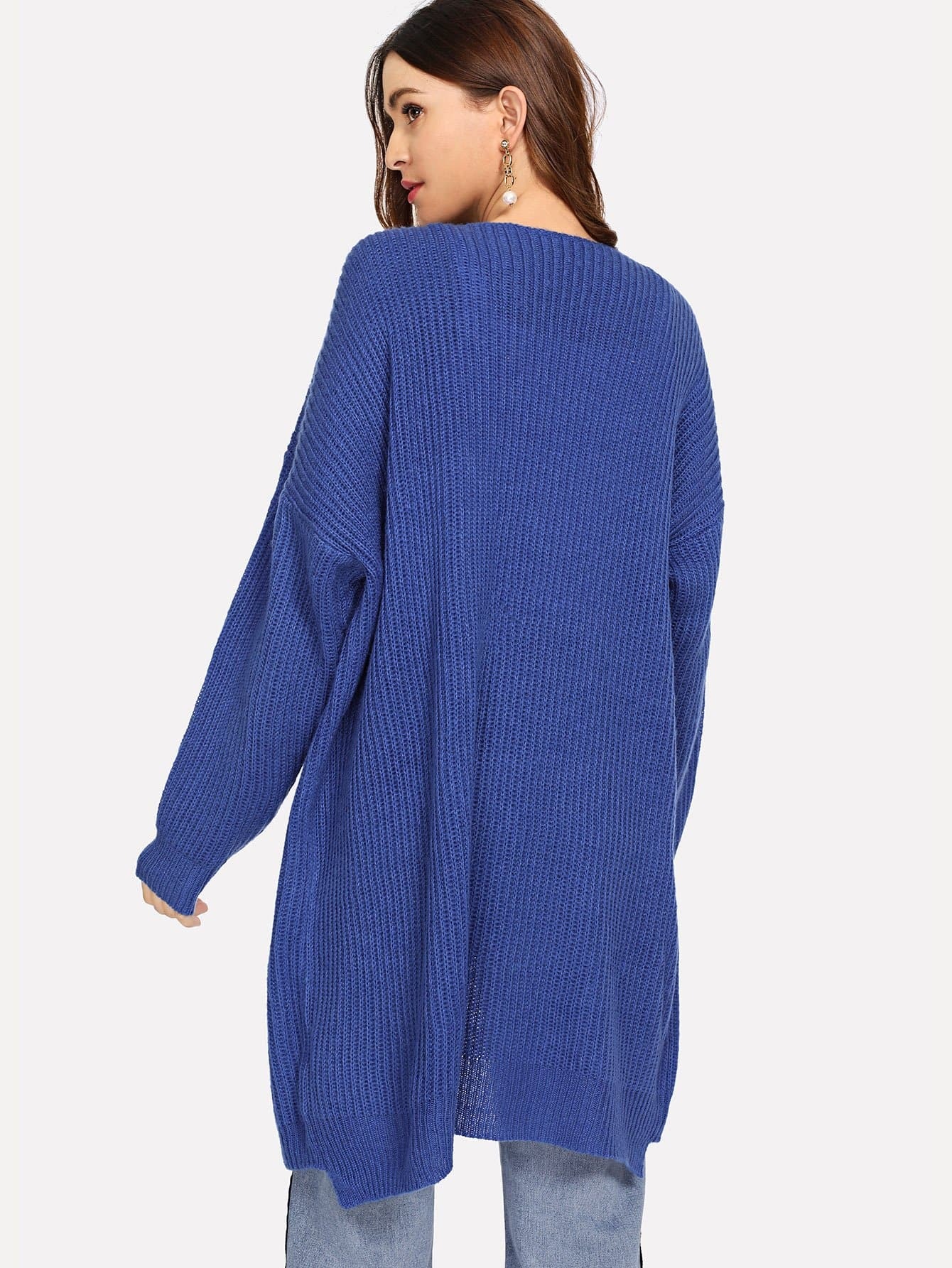SHEIN Cárdigan largo de punto | Mode de Mujer | SHEIN España