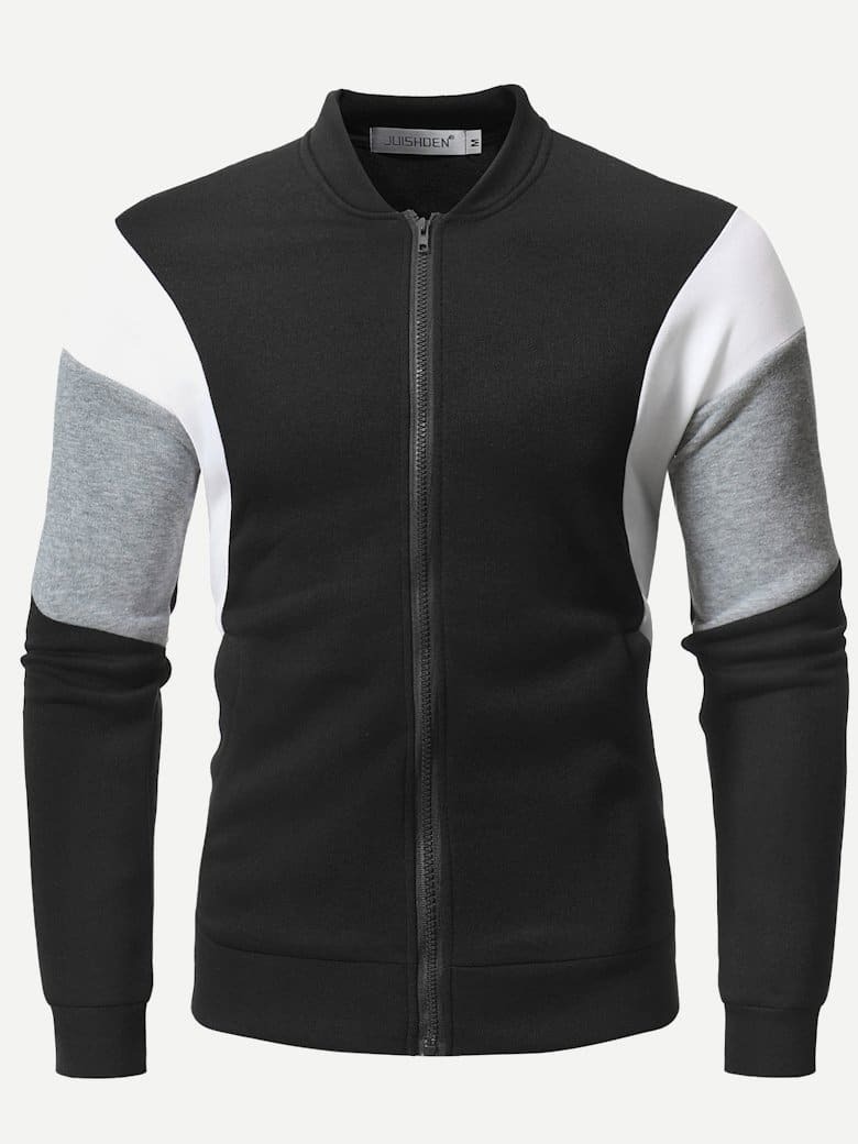 

Men Color Block Jacket, Multicolor