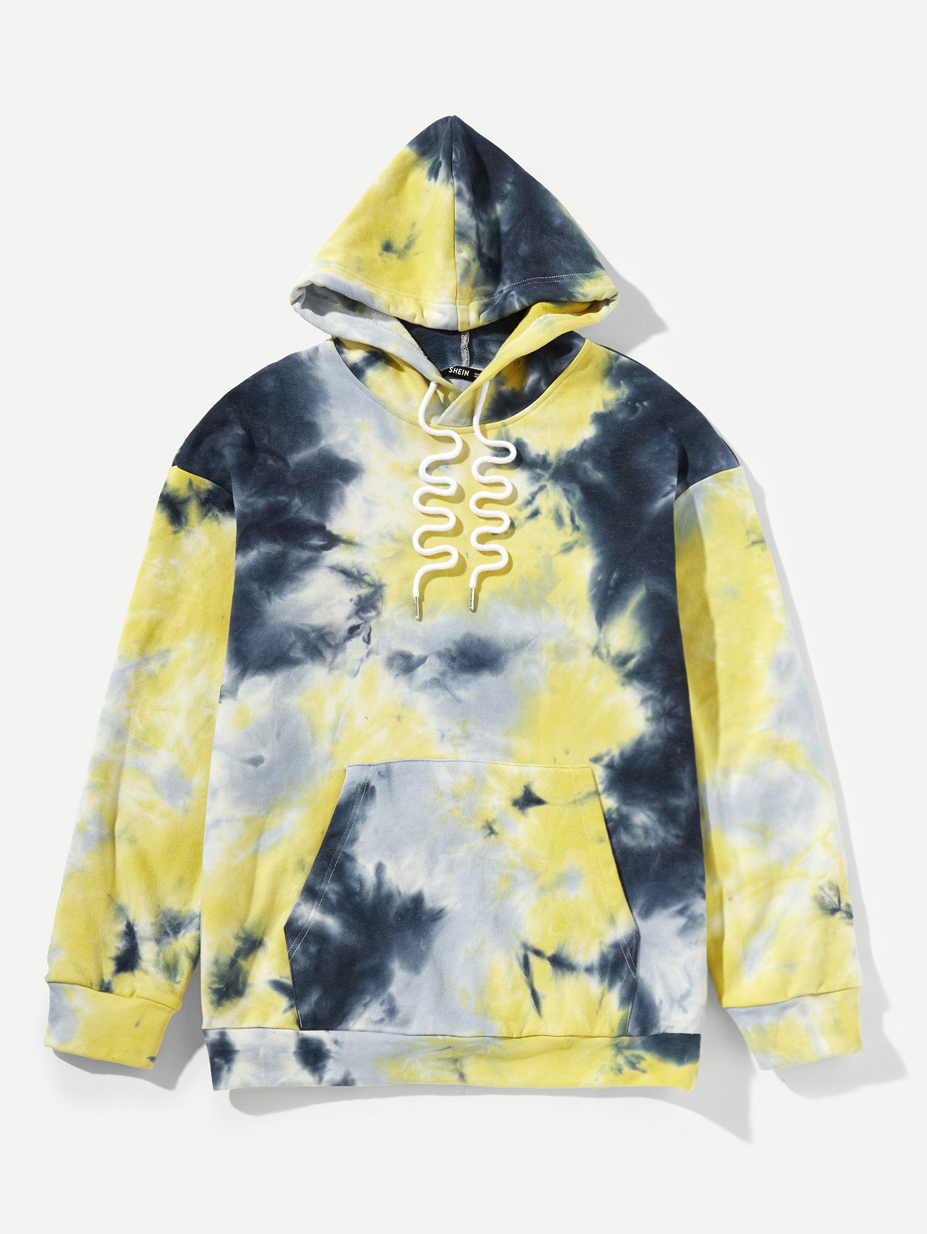 SHEIN Sudadera con capucha de hombres de tie dye con cordón | Moda de Mujer  | SHEIN México