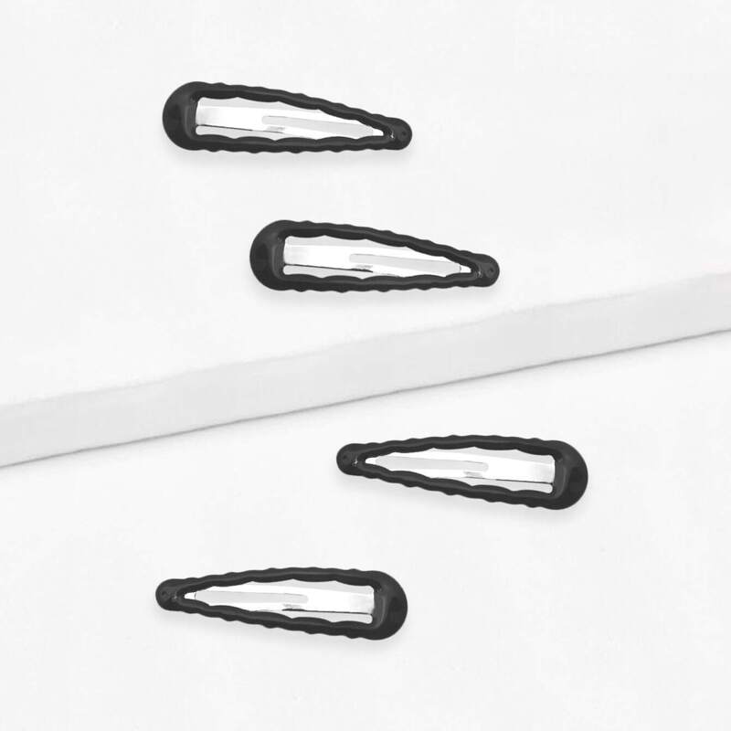 

Snap Hair Clip 2pairs, Black