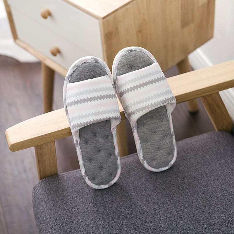 

Geometric Pattern Flat Slippers, Multicolor