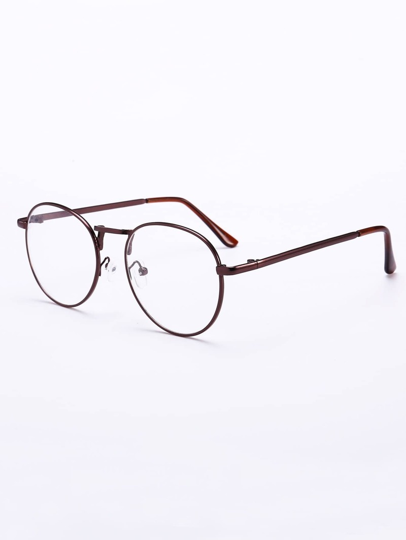 

Men Metal Frame Glasses, Gold