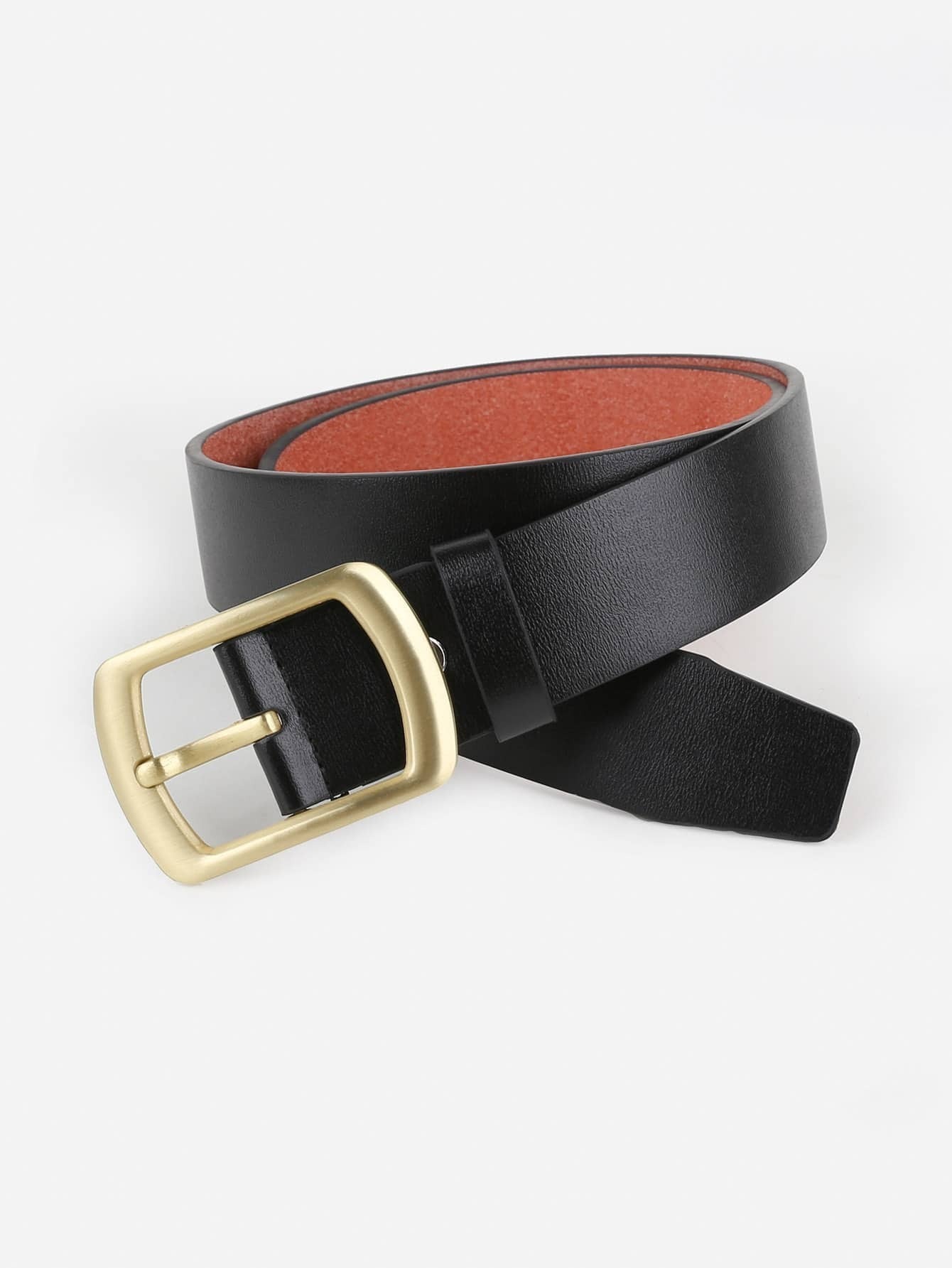 Cinturón de hombres con hebilla metálica | Moda de Mujer | SHEIN México