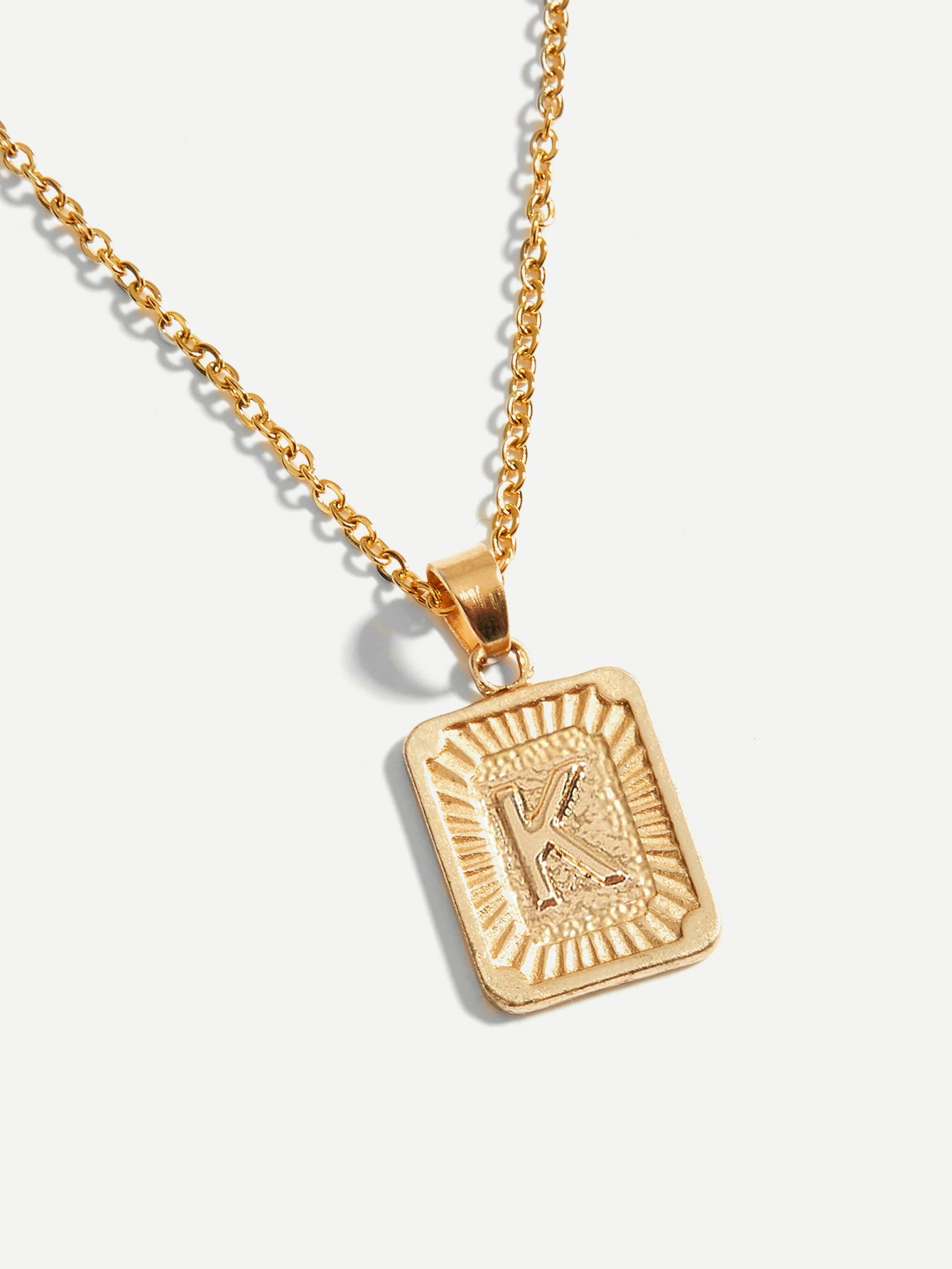 pendentif lettre homme