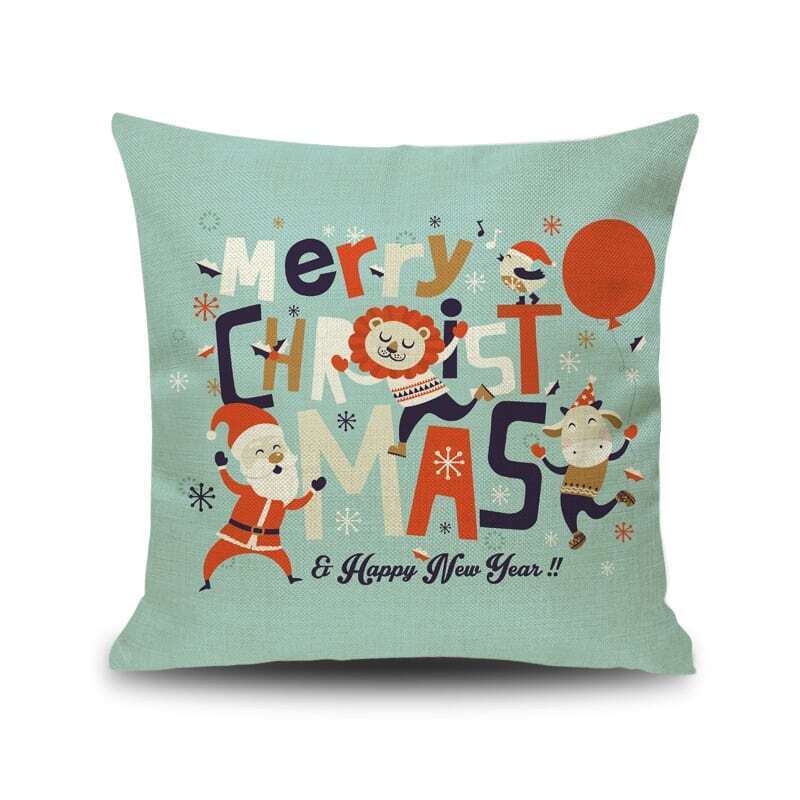 

Christmas Print Pillowcase, Multicolor