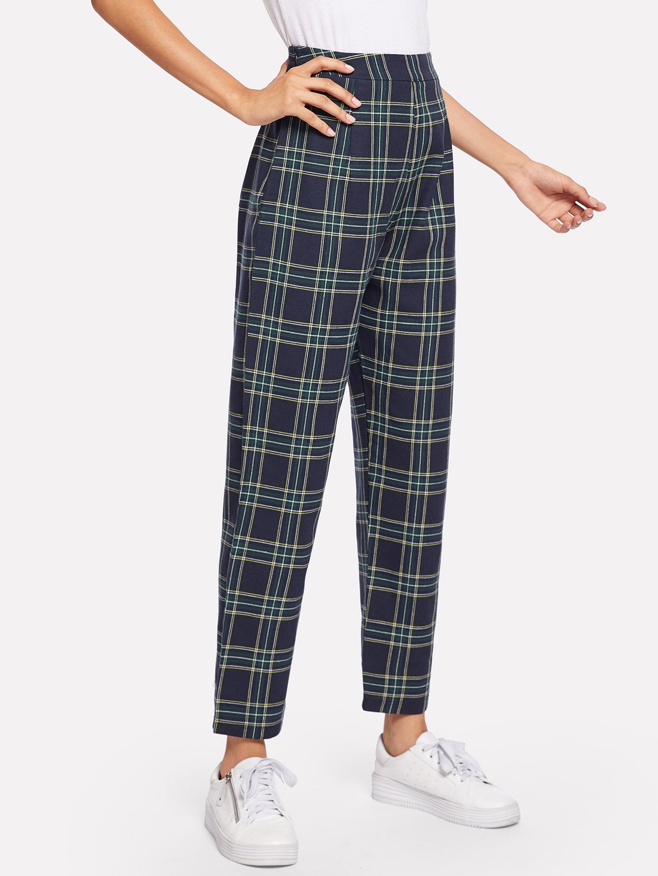 Is That The New Plaid Print Pants ??| ROMWE