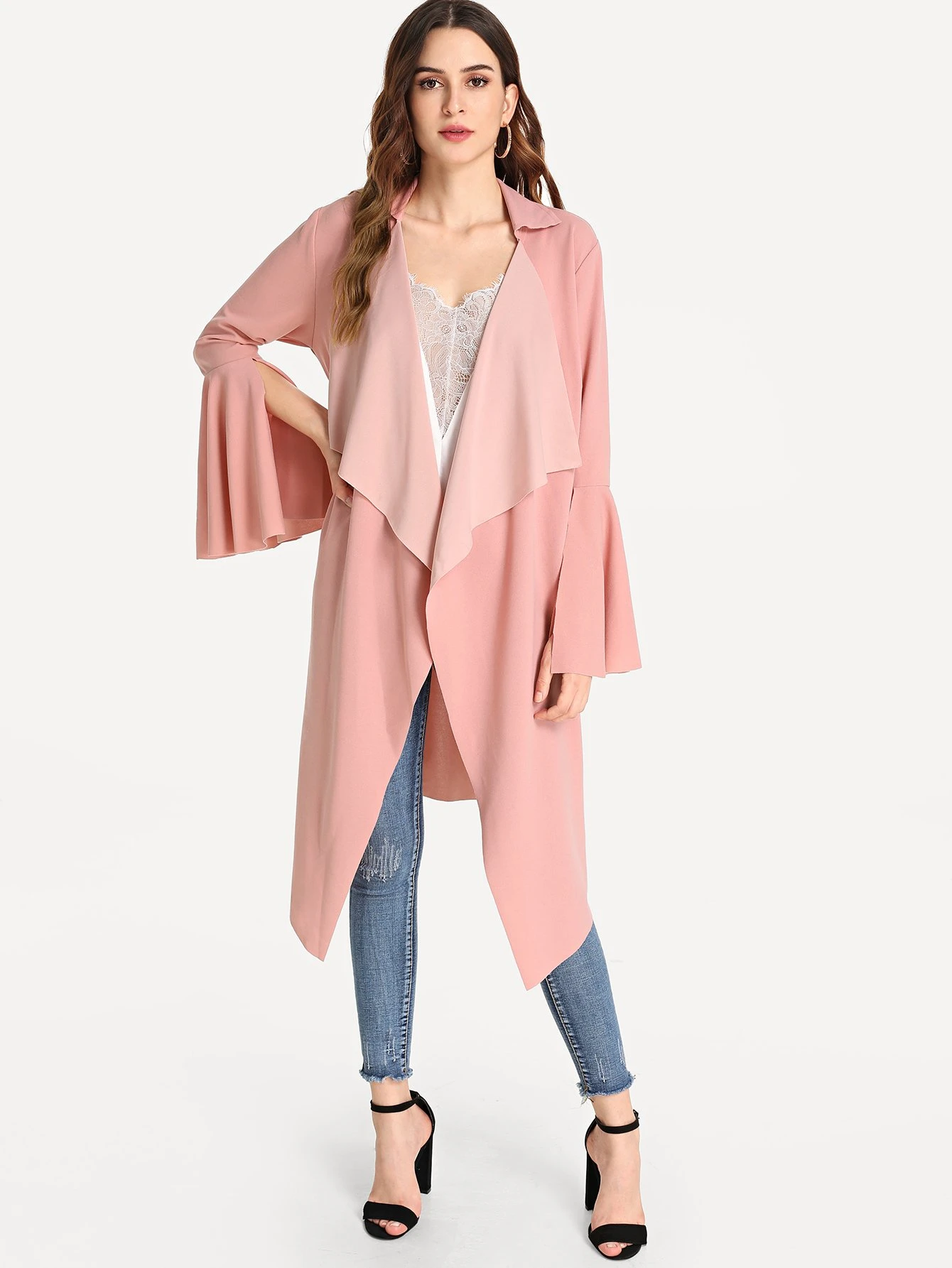 Sleeve Slit Coat Peach Sleeve Slit Coat Peach