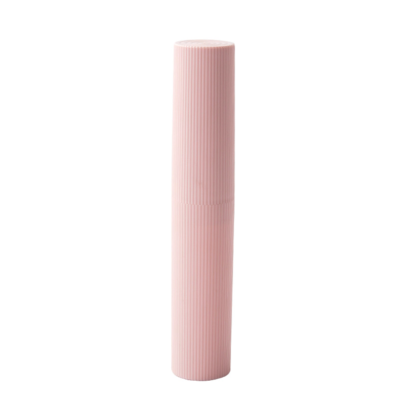 

Cylindrical Toothbrush Storage Box, Pink