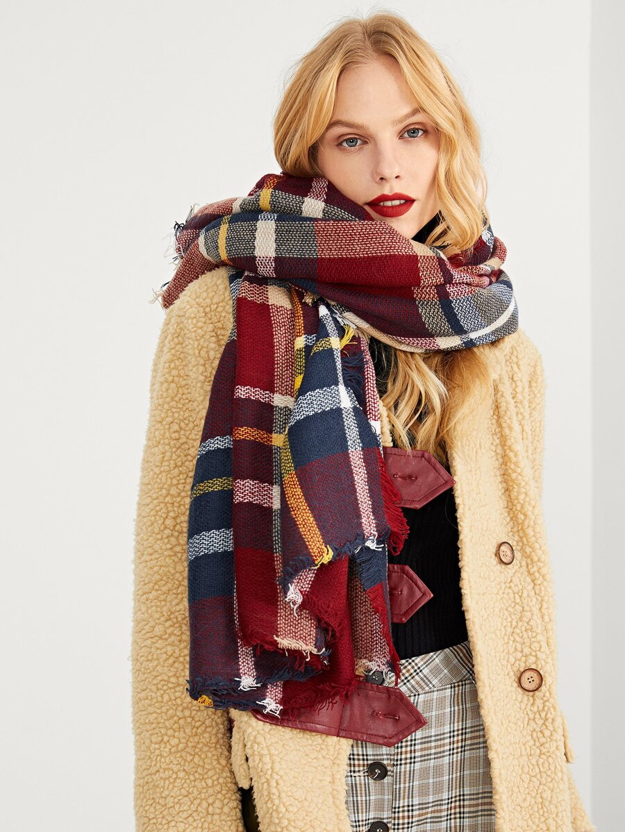 Bufanda de cuadros - Multicolor - Ver 1