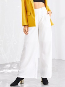 Wide Leg Tailored Pants