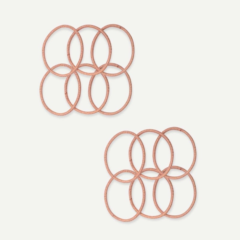

Plain Rubber Band 12pcs, Pink