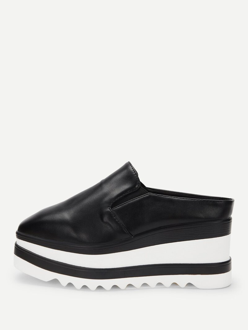

Slip On Wedges, Black