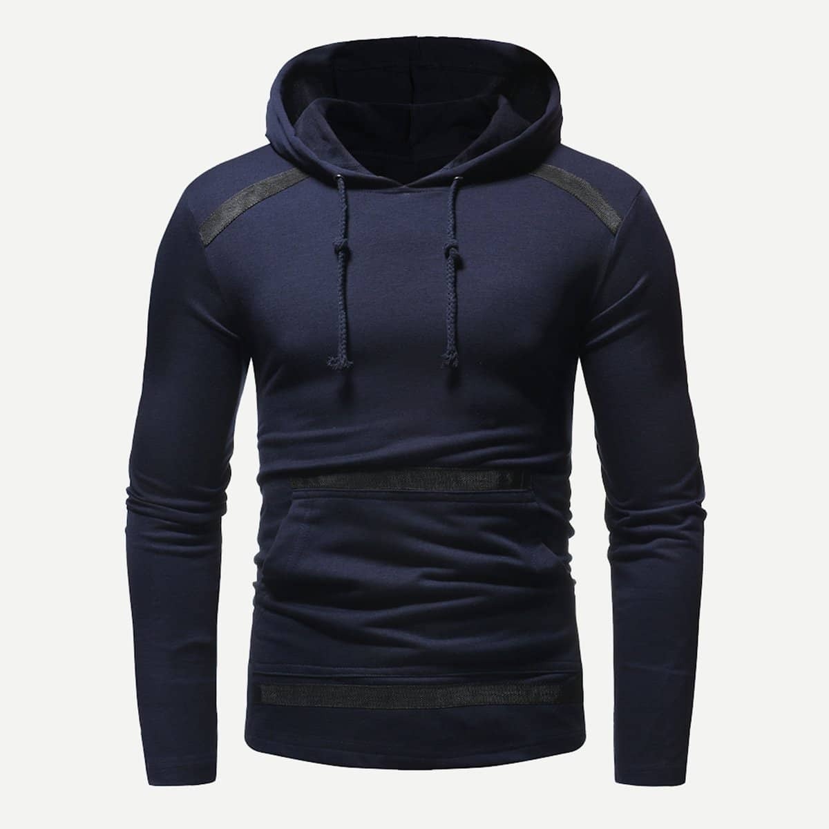 

Guys Tape Detail Hooded Sweatshirt, Navy