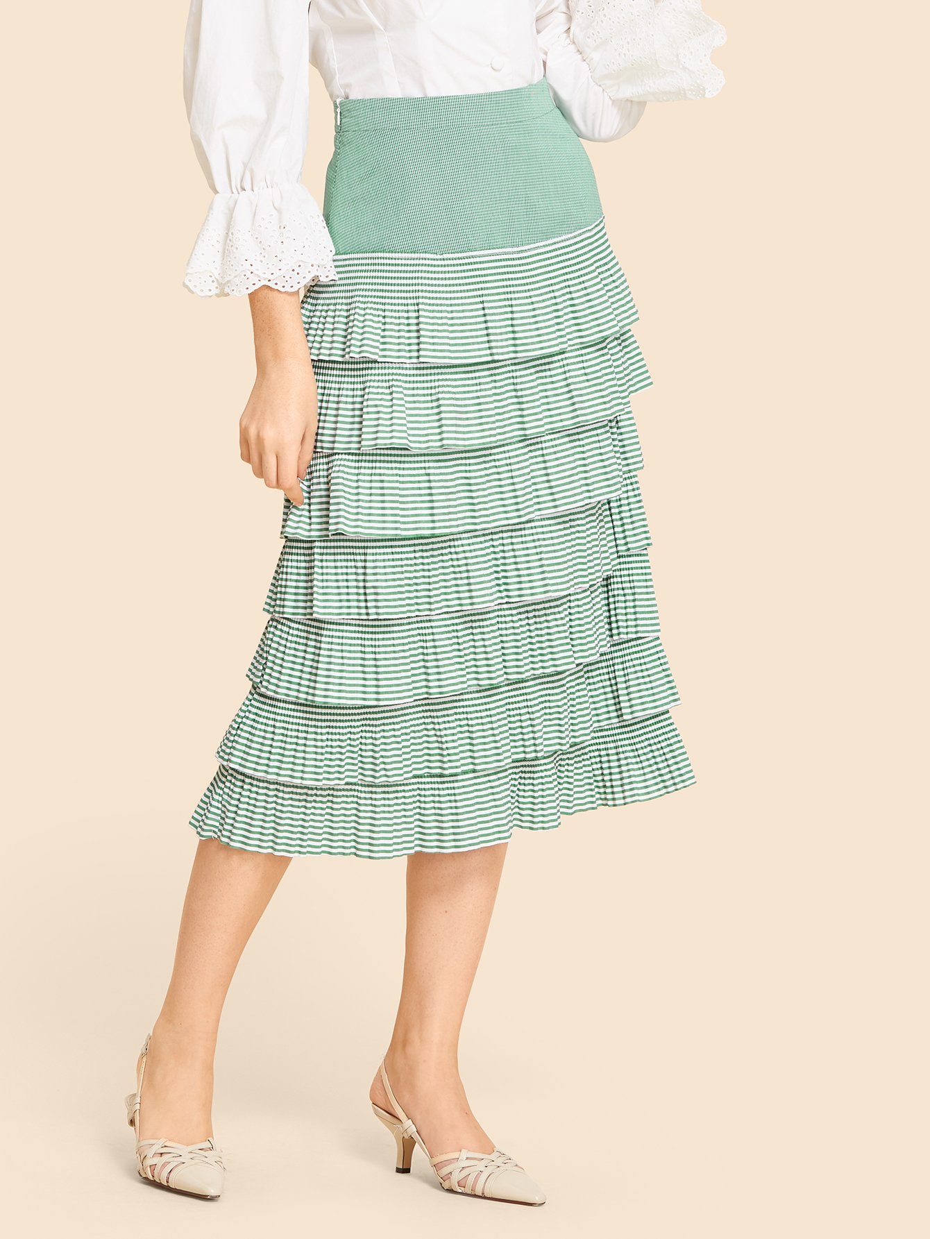 cheap tiered layer pleated skirt for sale australia | shein