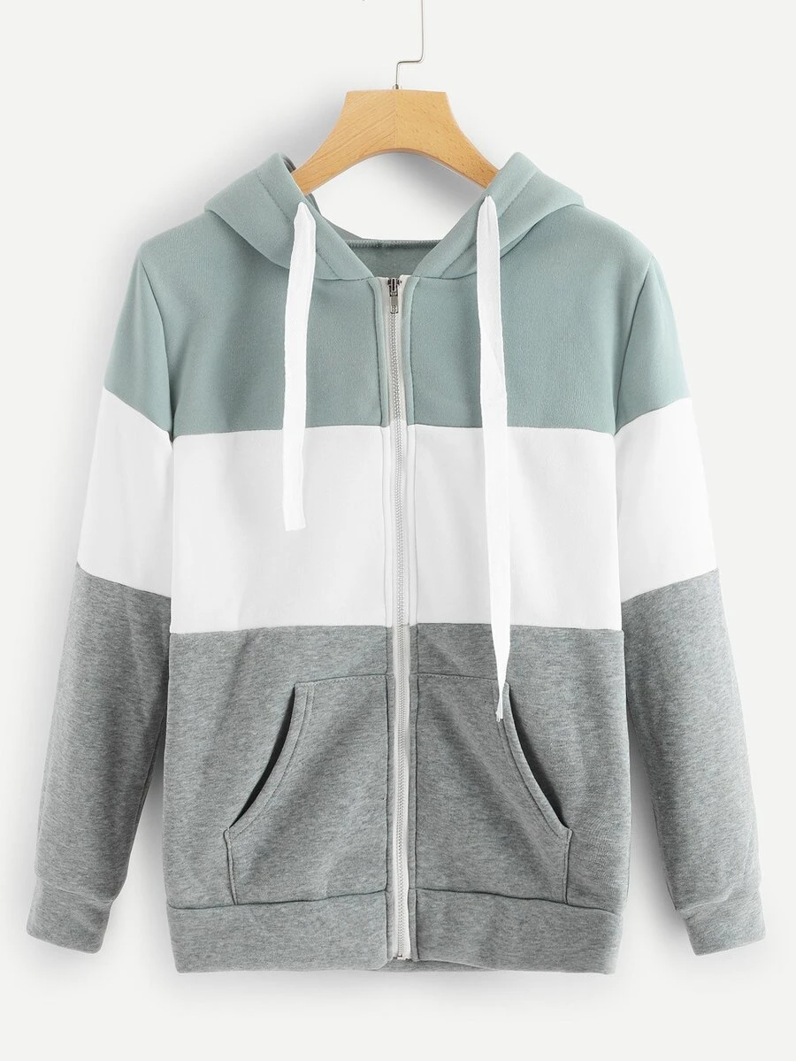 Áo nỉ Dây kéo Nhiều màu Casual - Nhiều màu - Xem 1