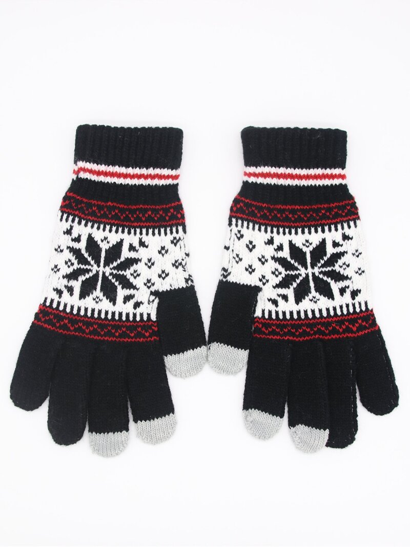 

Men Touch Screen Knit Gloves, Multicolor