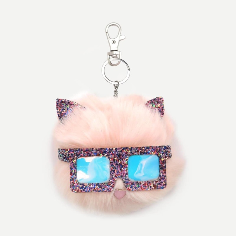 

Cat Shaped Keychain, Pink