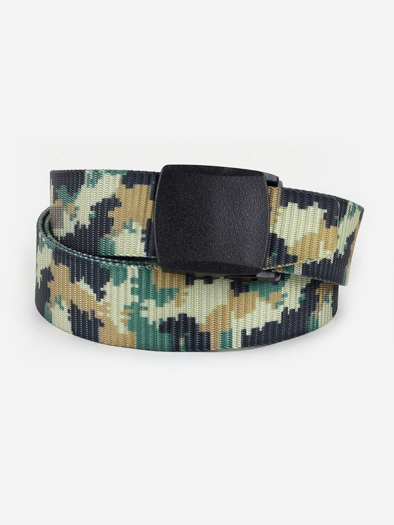 

Men Camouflage Pattern Belt, Multicolor