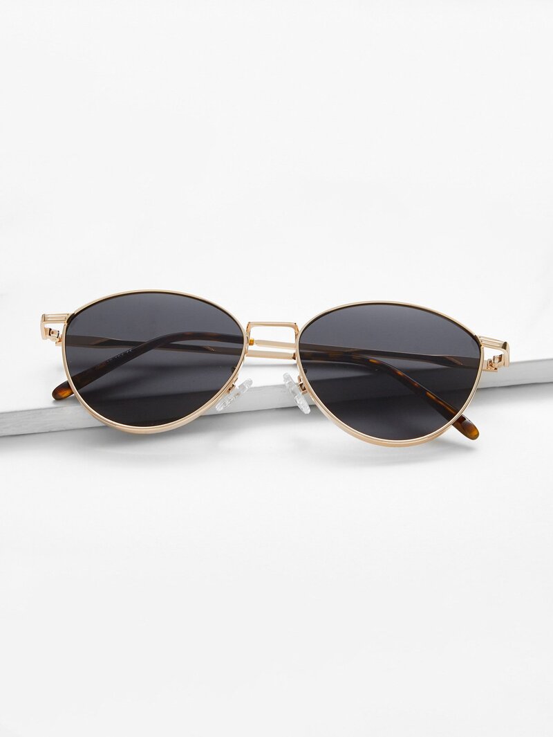 

Metal Frame Sunglasses, Black