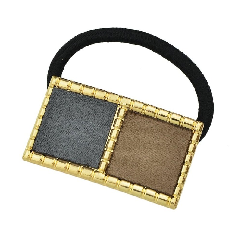 

Gray Square Double Color PU Hair Accessories, Multicolor