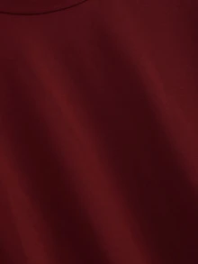 休閒條紋酒紅色運動衫 - 酒紅色 - 查看 3