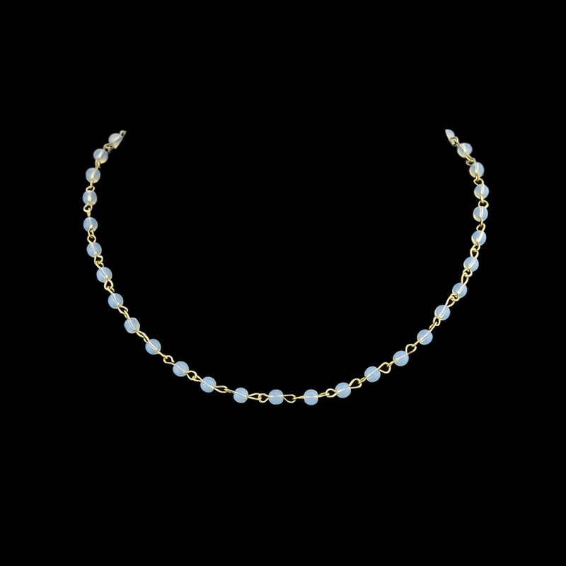 

Blue Trendy Blue Black Beads Chain Choker Collar Necklaces