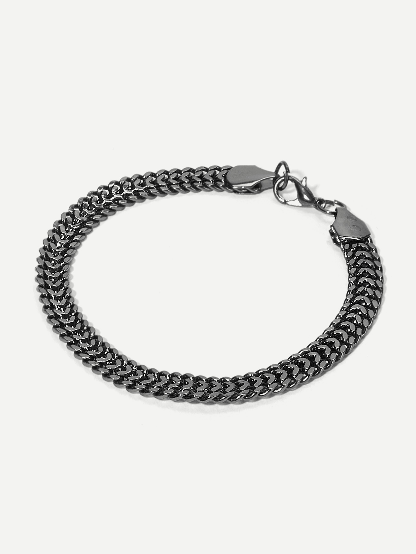 men plain chain bracelet