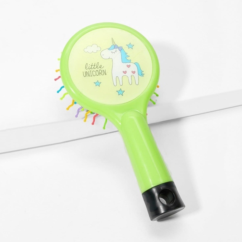 

Unicorn Pattern Air Cushion Massage Comb, Green