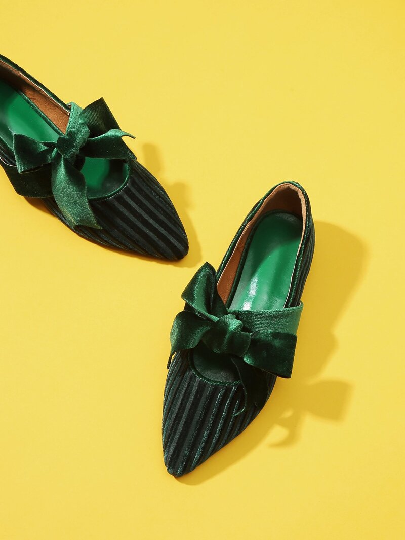 

Bow Tie Rib Flats, Green