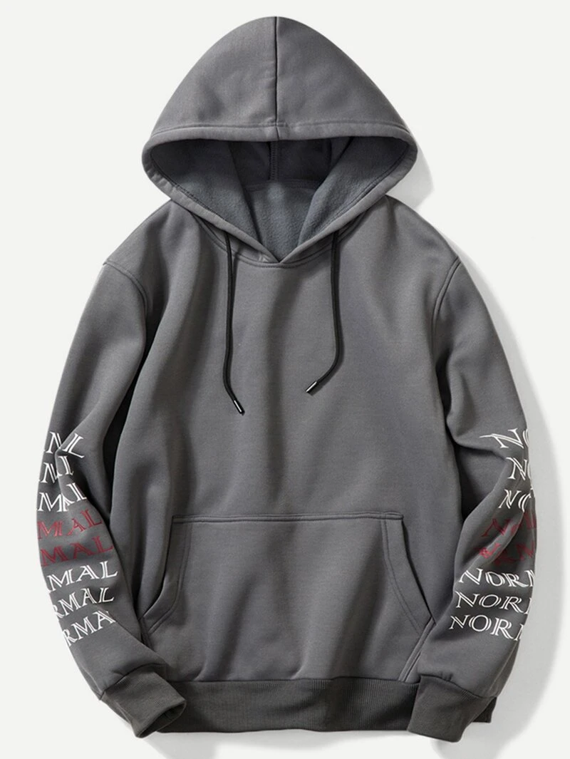 Sweatshirt Men Hooded Print Letter Men Letter qO5w1XFTx