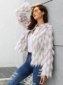 Fuzzy Coat - Multicolor - View 1