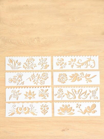 Righello Facile Da Disegnare Scavato Fiore