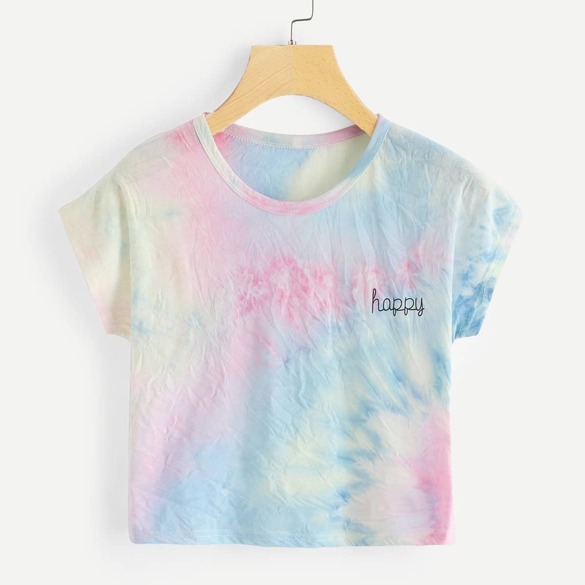 

Tie Dye Crop Tee, Multicolor