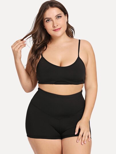 Curvy lingerie bubble shorts