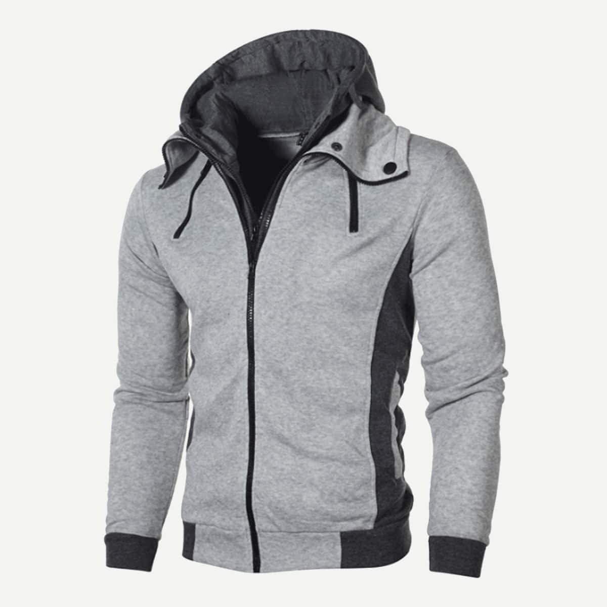 

Guys Cut And Sew Hoodie, Grey