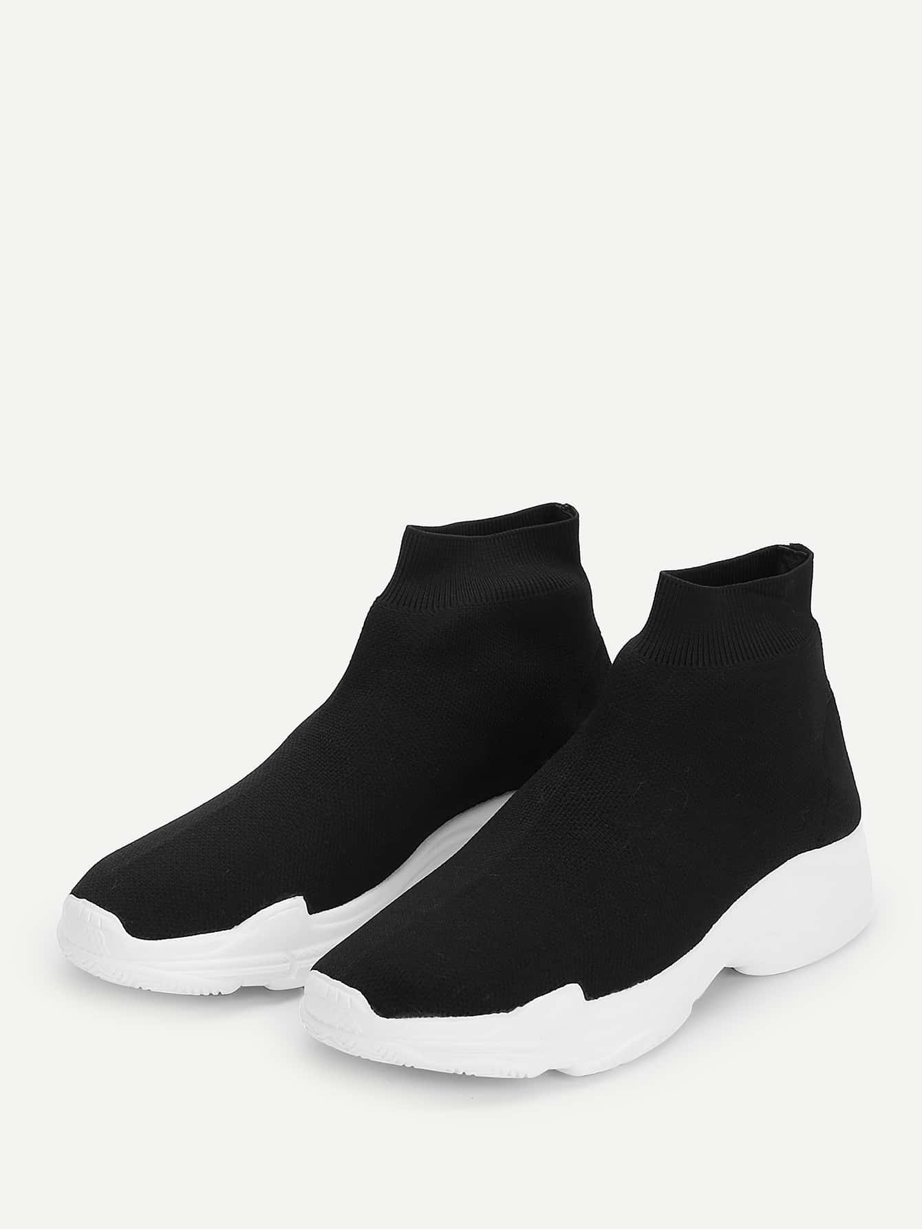 Zapatillas deportivas de botín tipo calcetín | Mode de Mujer | SHEIN España